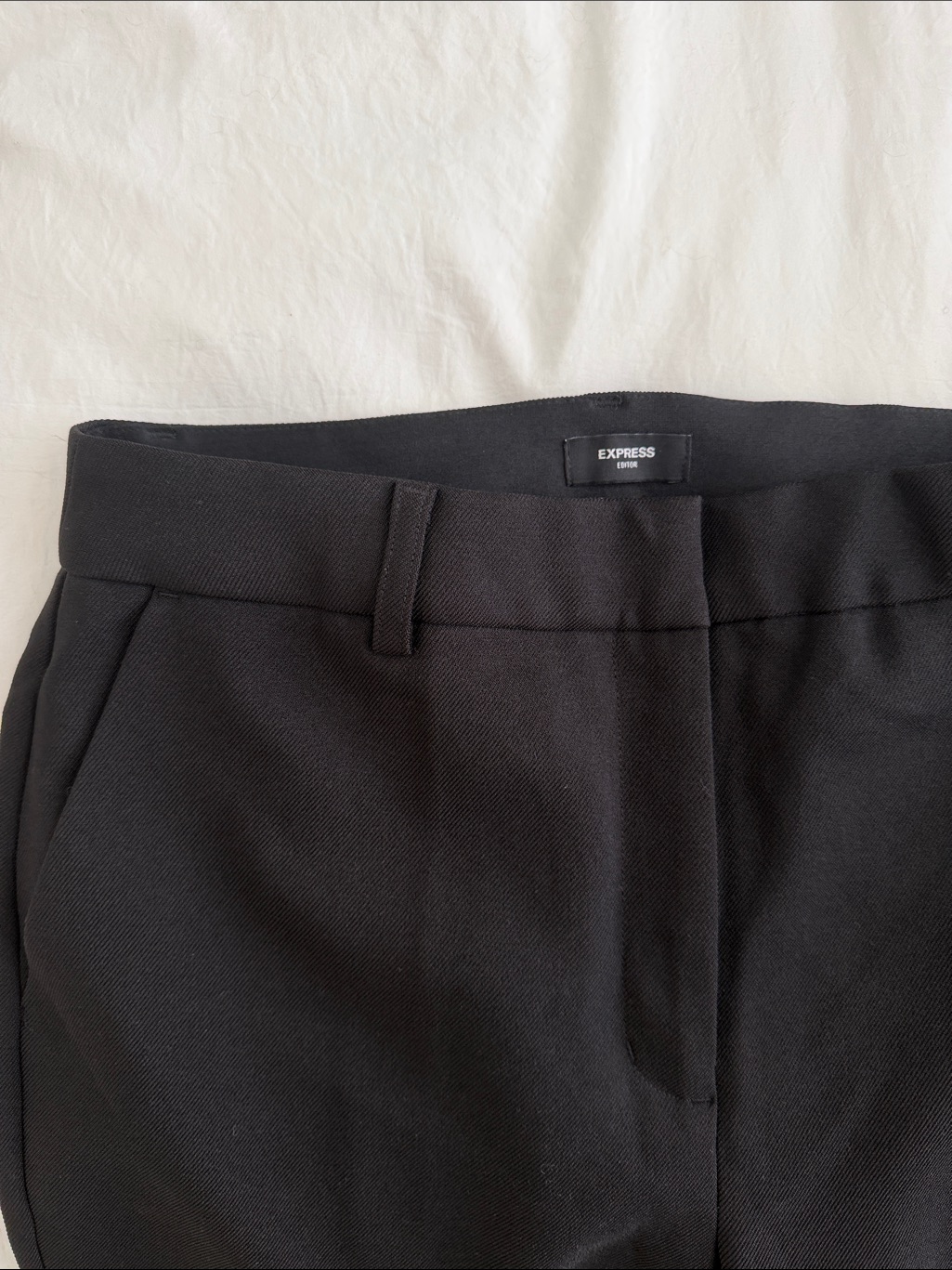 Express Black Women’s Editor Dress Pants - Straight Ankle High Rise 6r